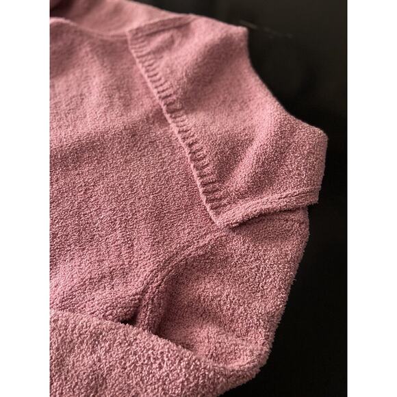 CHRISTOPHER & BANKS Pink Sherpa Button Down Sweater w/Sailor Style Collar sz M - Picture 5 of 6